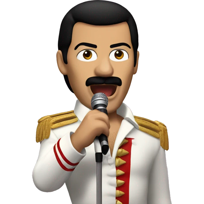 freddie mercury singing emoji