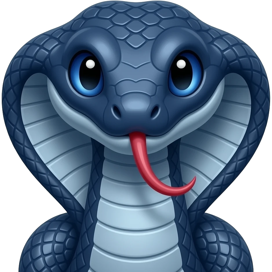 Navy blue snake ranger emoji