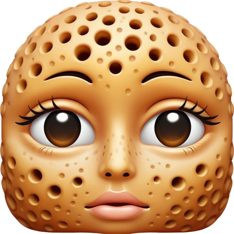Close eye Trypophobia glitched no face  emoji