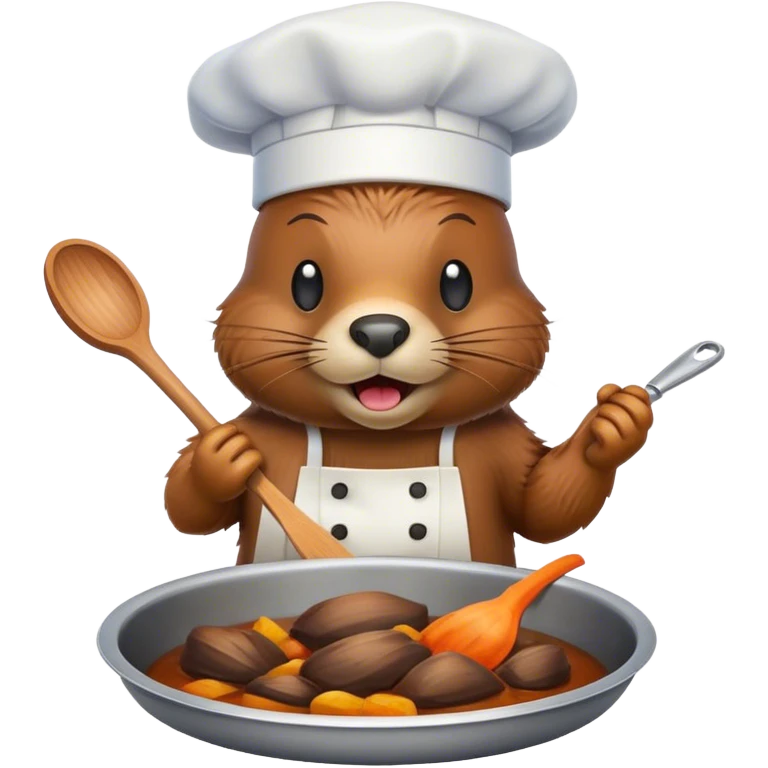Cooking beaver emoji