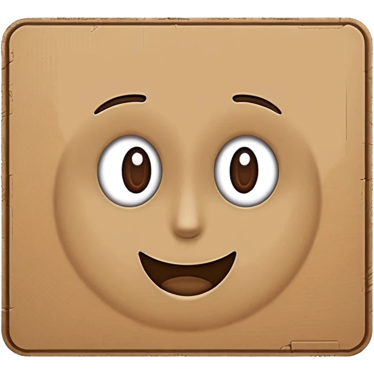 cardboard sign icon, rectangle text on it emoji