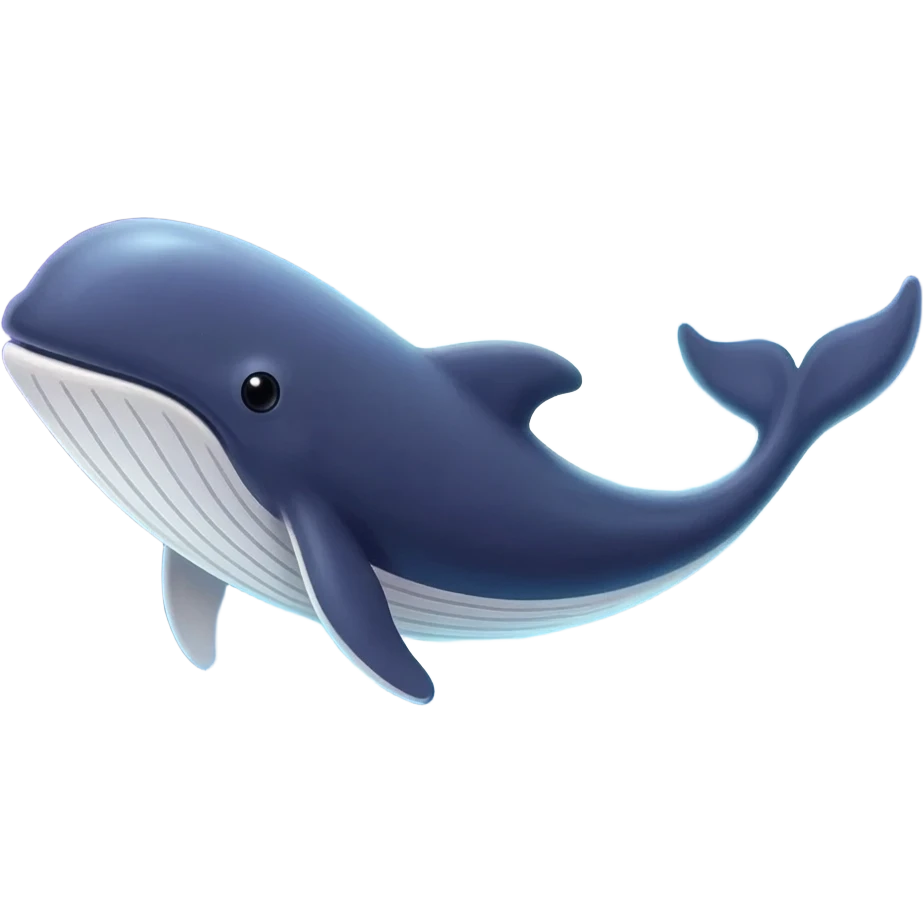 cosmic whale swimming through a spiral galaxy emoji