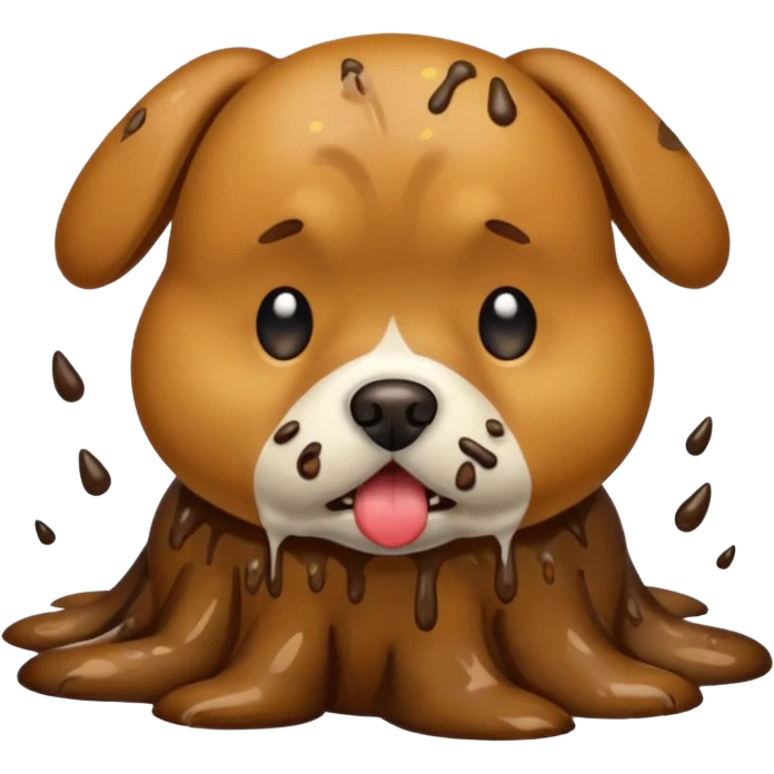 Puking dog emoji