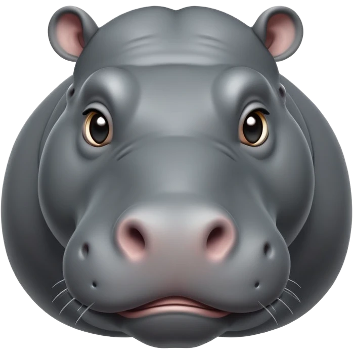 cinematic-noble-hippo-portrait-emoji,-poised-and-regal,-with-a-massive,-robust-build-and-a-smooth,-sleek-slate-gray-hide,-deep-set-soulful-eyes,-simplified-yet-sharp-and-sophisticated-features,-highly-detailed,-glowing-with-a-soft radiance emoji