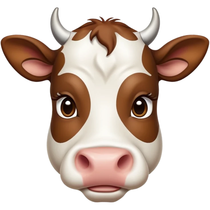 cinematic-noble-brown-and-white-cow calf-portrait-emoji,-poised-and-regal,-with-a-large,-sturdy-build-and-a-beautifully-patterned-hide-of-rich-brown-accented-by-crisp-white-patches,-deep-set-soulful-brown-eyes,-simplified-yet-sharp-and-sophisticated emoji