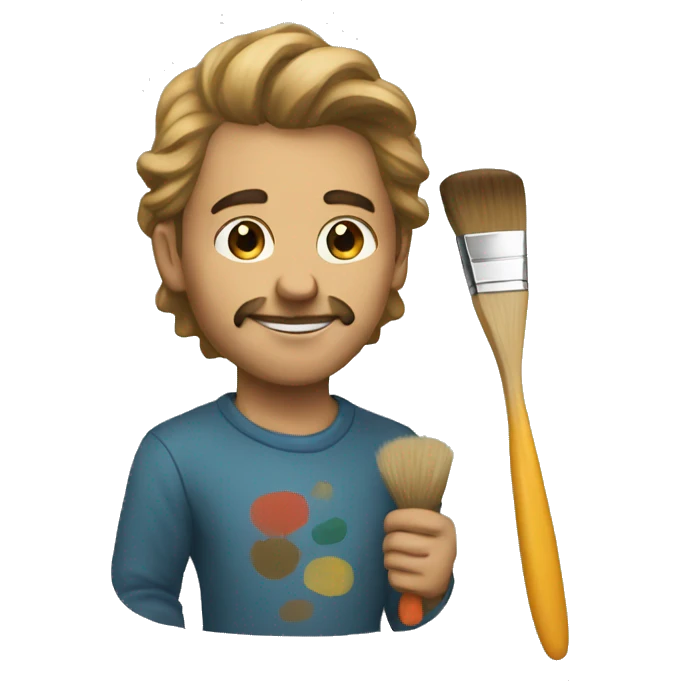 artist with paint brush emoji