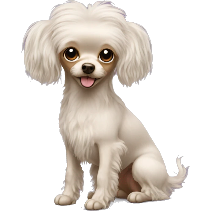  Wire hair poodle  chihuahua with long hair emoji