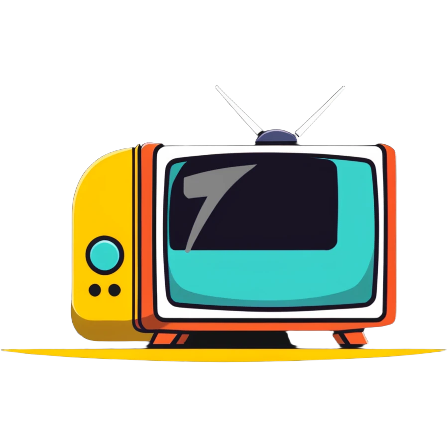 character watching TV emoji