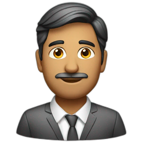 indian male auditor emoji
