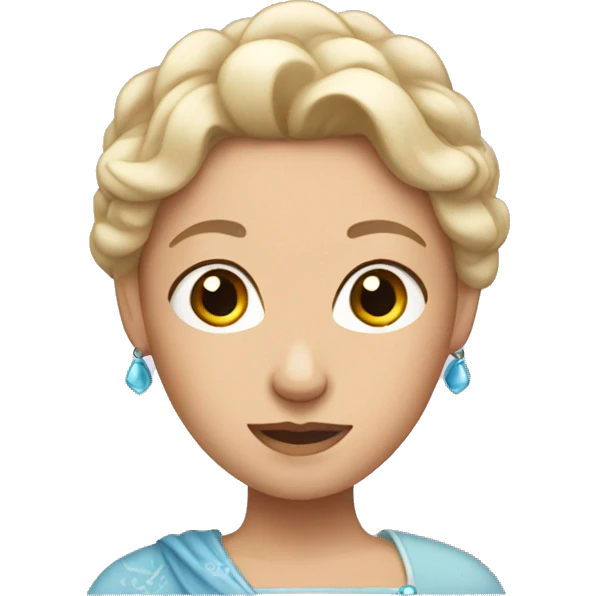 a bare-headed princess emoji
