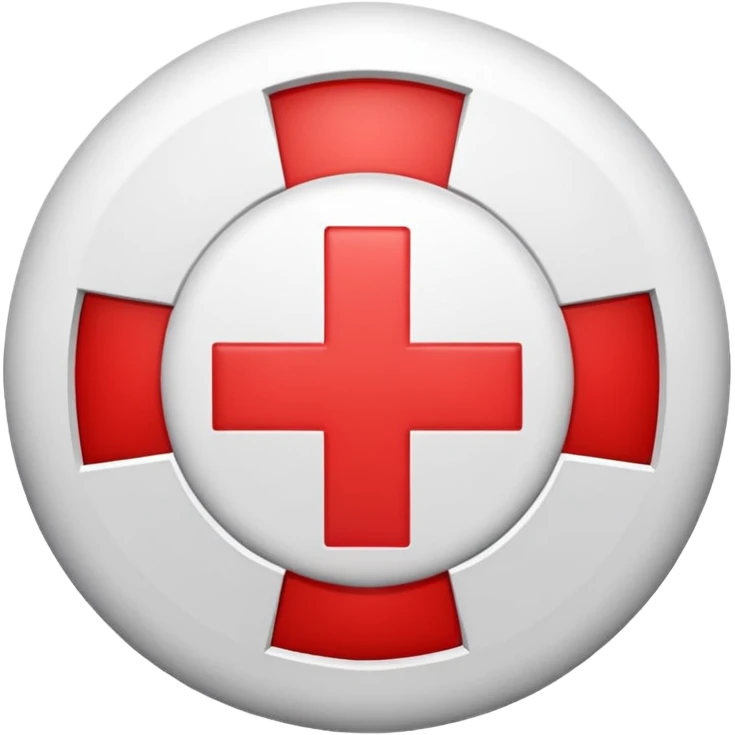 🛡️ Protección con la cruz roja en el medio  emoji