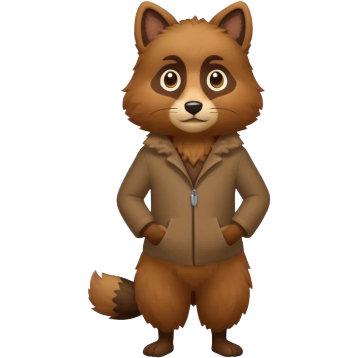 cacomistl (full body) emoji