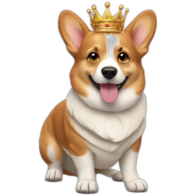 queen-corgi emoji