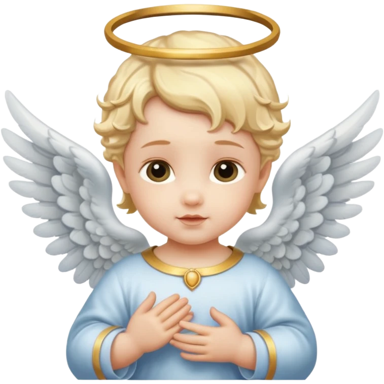  baby angel with wings renaissance emoji