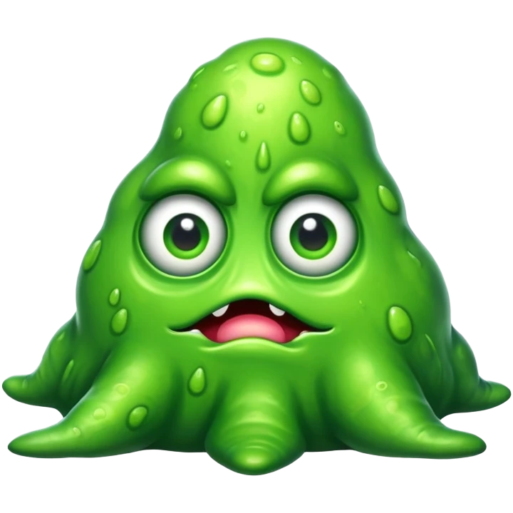 slimy blob monster with one eye emoji