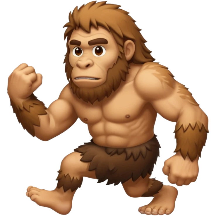 Can you make a emoji of a Neanderthal  with his knuckles dragging on the ground? emoji