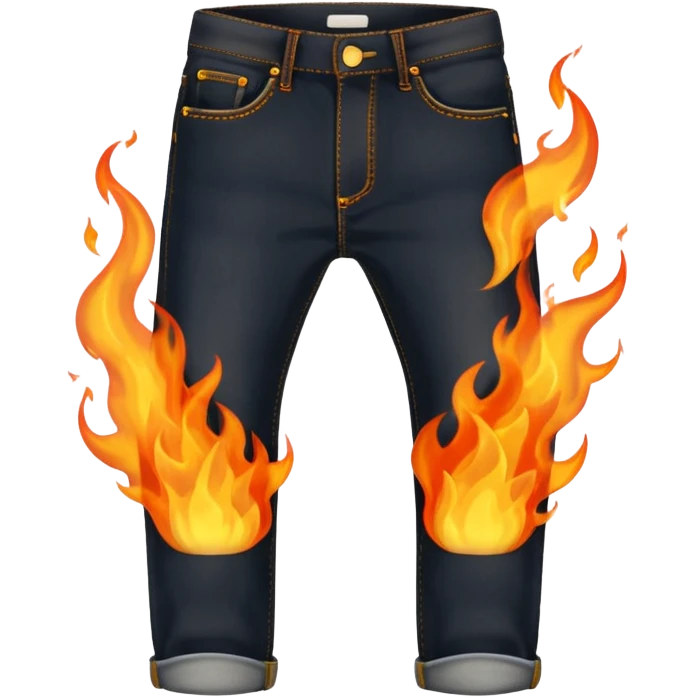 jeans on fire emoji