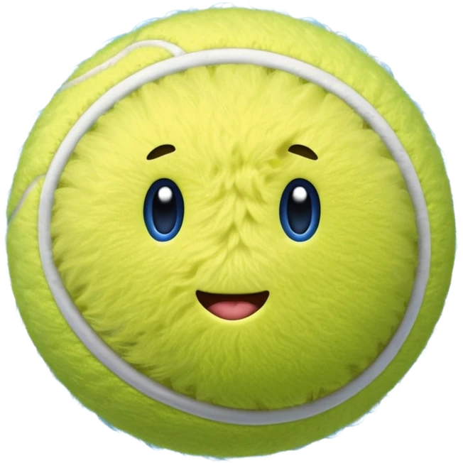 full blue tennis ball emoji