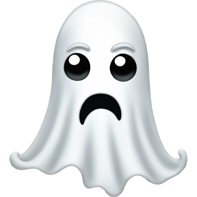 Ghost with mustache emoji