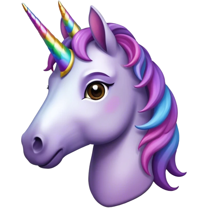a unicornio dark emoji