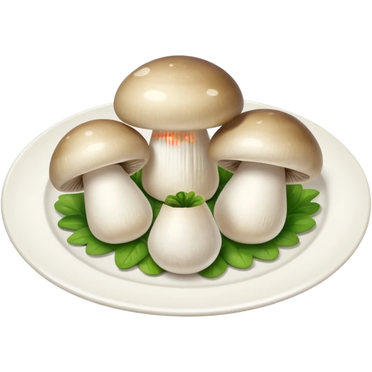 3 champignons on the plate emoji