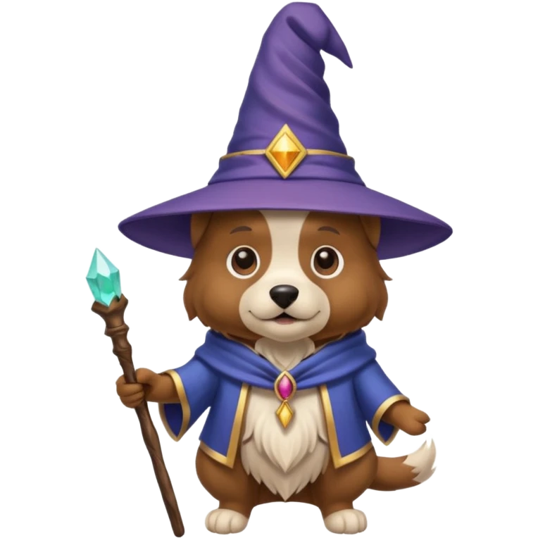 Dog wizard emoji