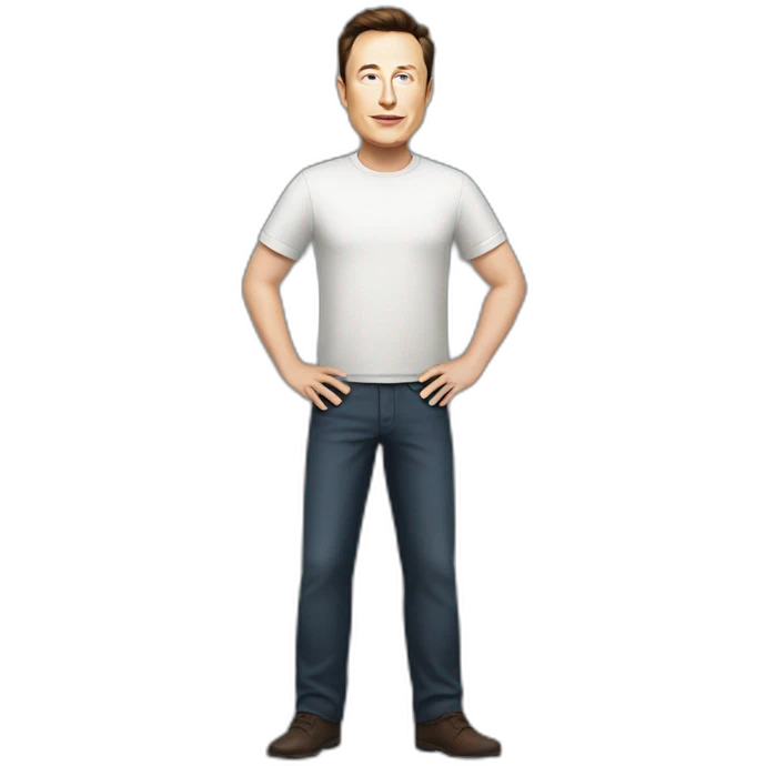Elon musk standing full body emoji