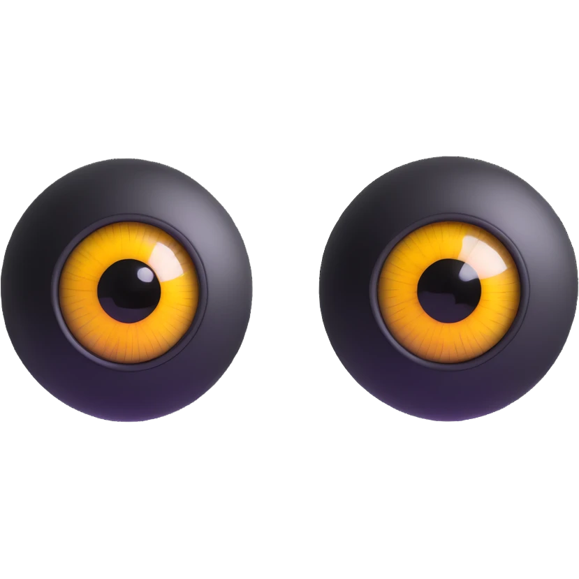 realistic 3d eyes with detailed iris emoji