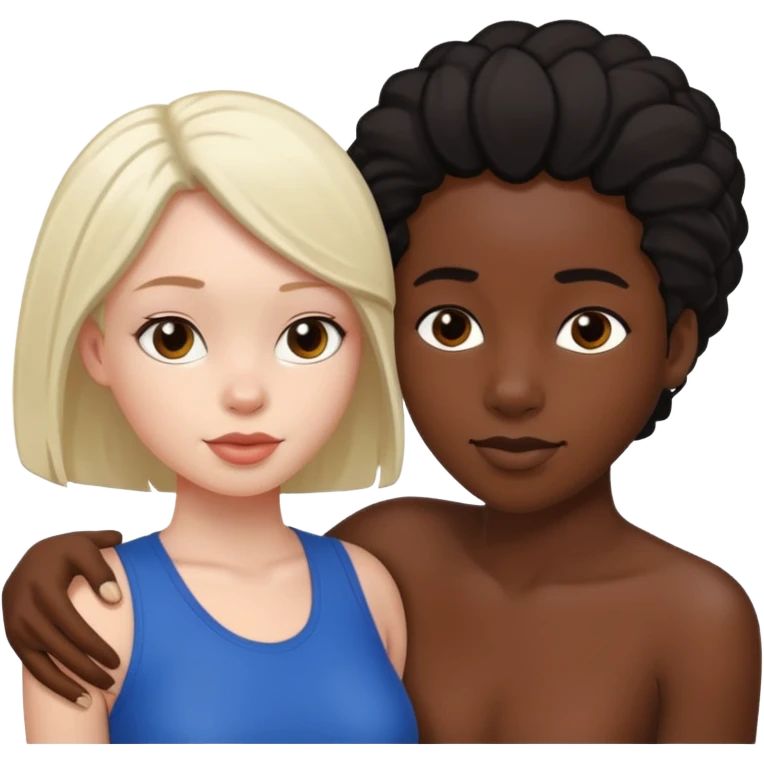 Black girl doggystyle sex with white man emoji