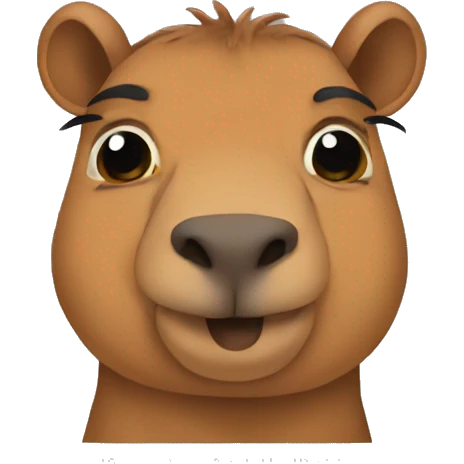 Cabybara say miss u emoji