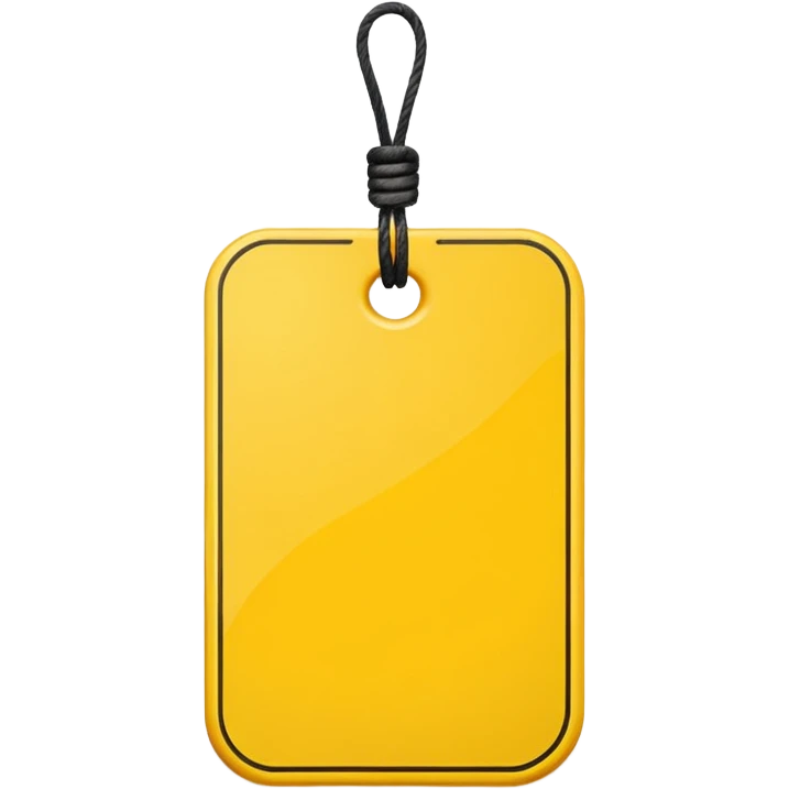  yellow Price tag emoji
