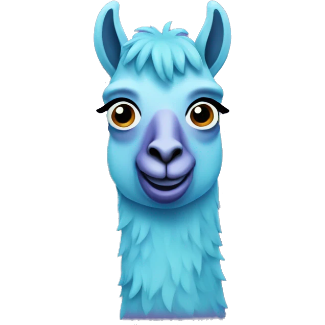 purple blue llama emoji