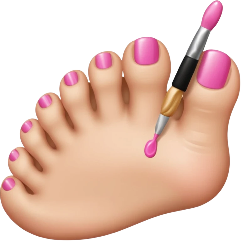 Crest an emoji of toes being painted emoji