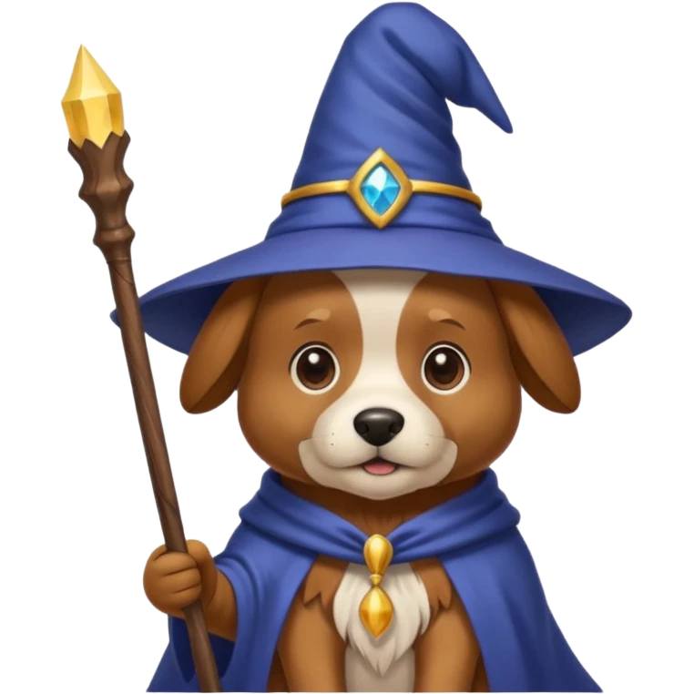Dog wizard emoji