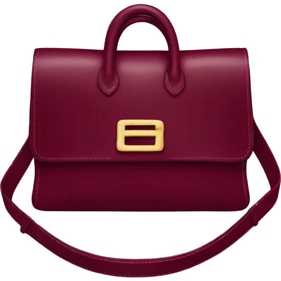 Hermes bag in burgundy  emoji
