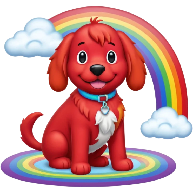 rainbow clifford emoji