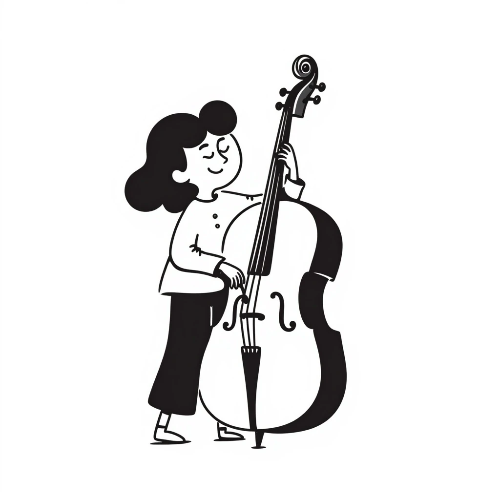 girl playing cello emoji