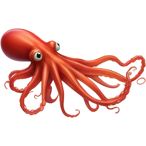 Angry red squid emoji