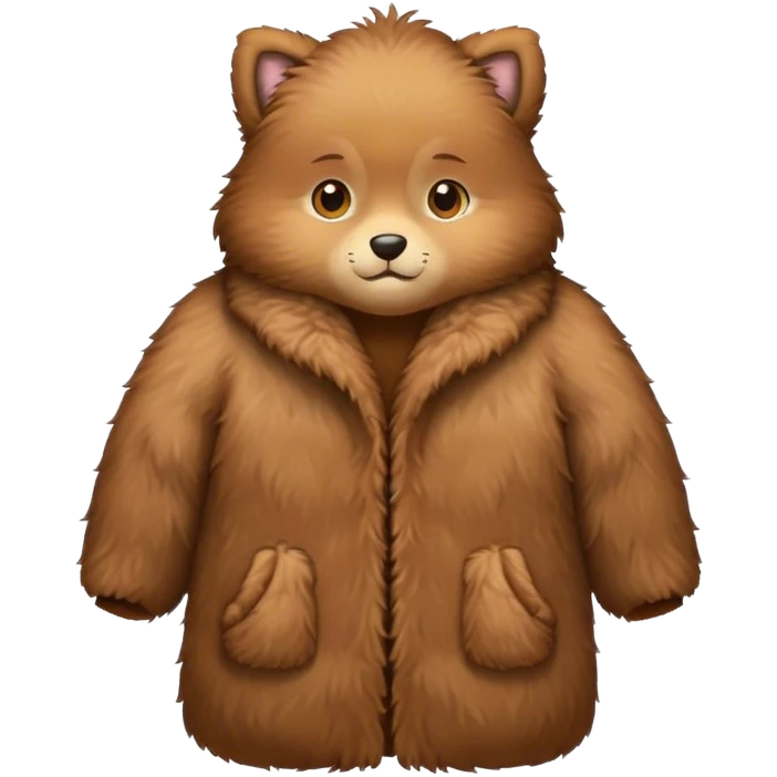𝐁𝐫𝐨𝐰𝐧 𝐟𝐥𝐮𝐟𝐟𝐲 𝐜𝐨𝐚𝐭 emoji