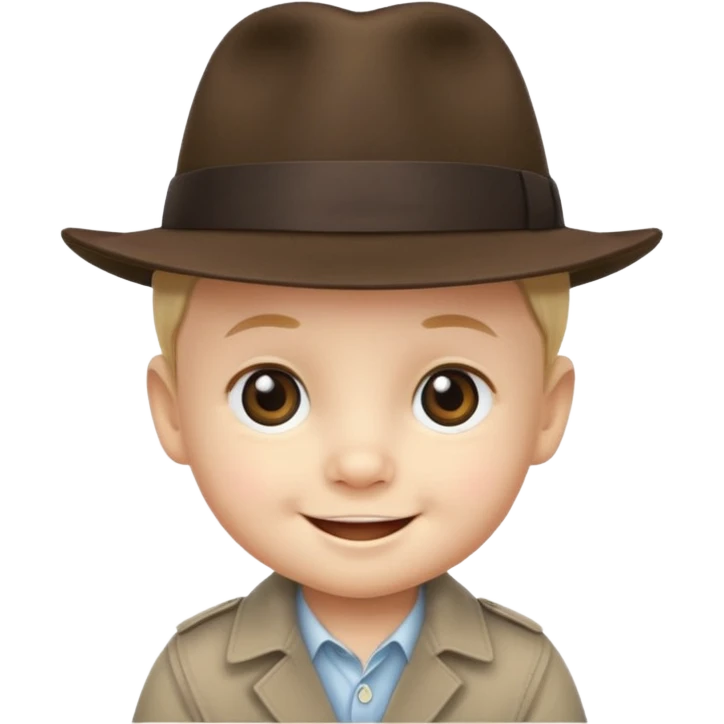 a baby with fedora  emoji
