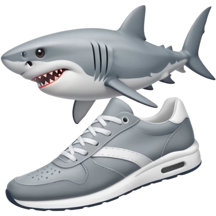 Tiburon con tenis  emoji