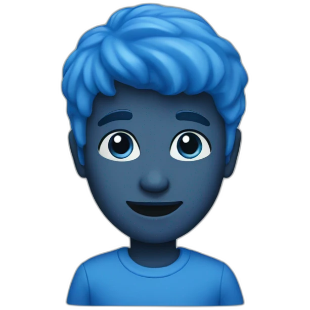 blue emoji