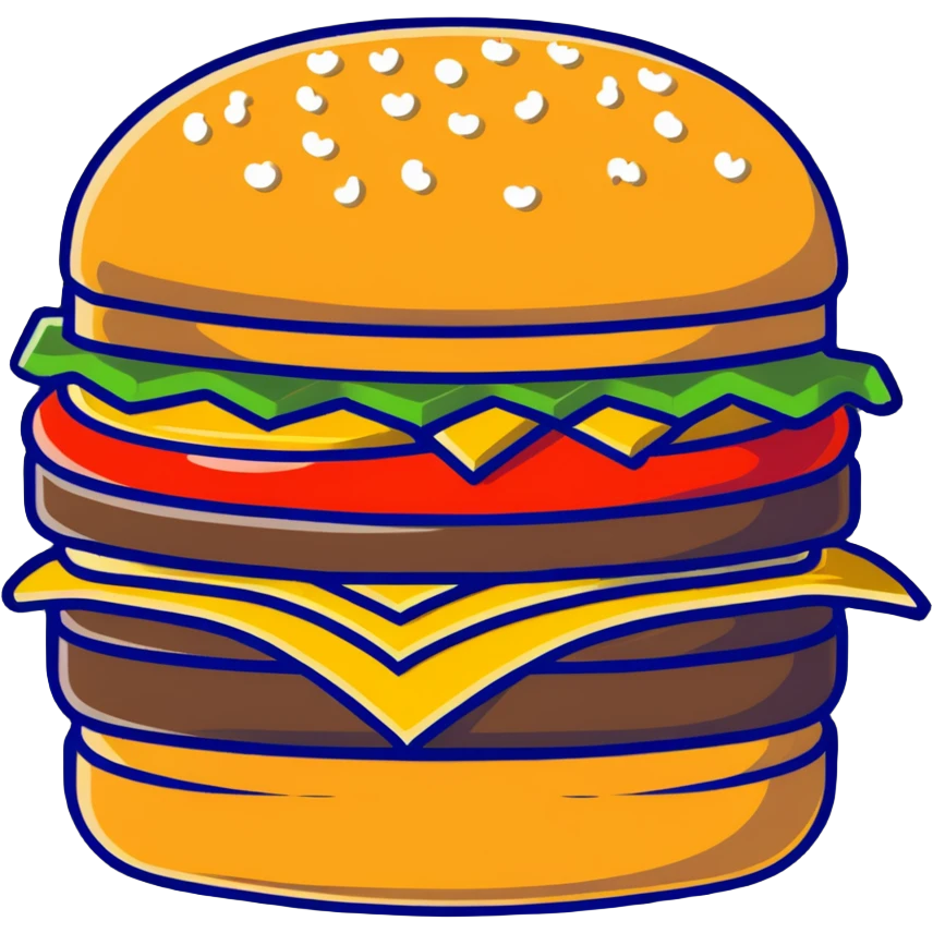 fancy gold-plated burger with gold leaf emoji