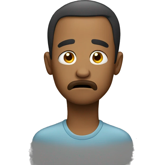 Tired confused emoji