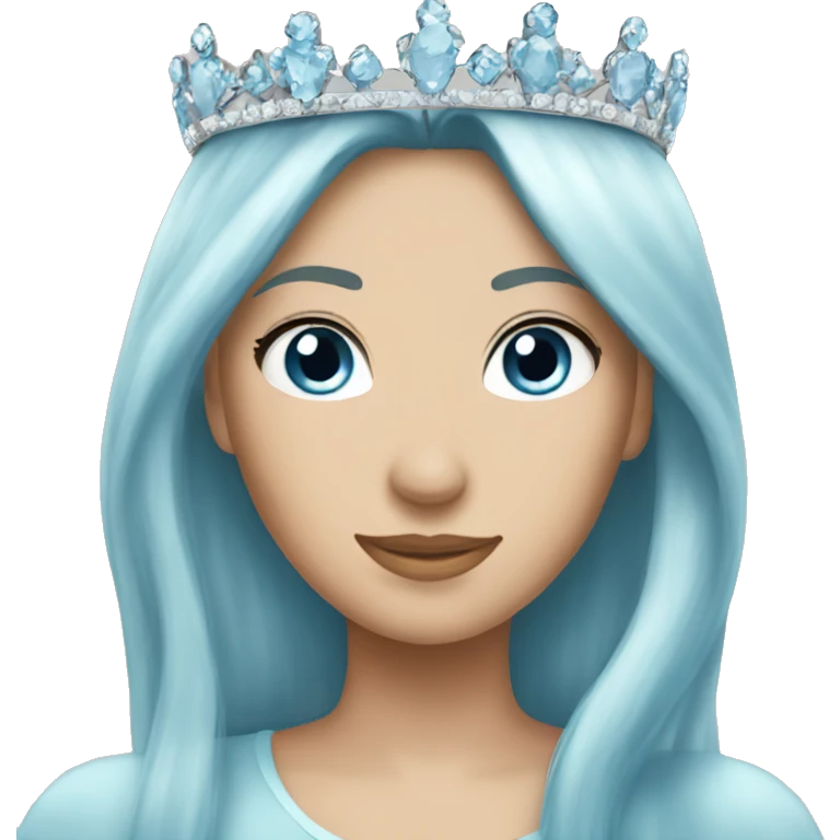 pale blue tiara emoji
