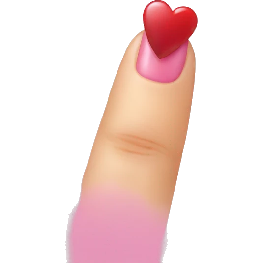 nail heart emoji