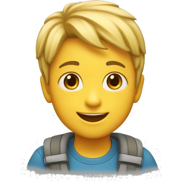 un enfants heureux emoji