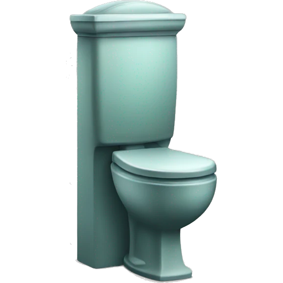 public toilet and winning emoji
