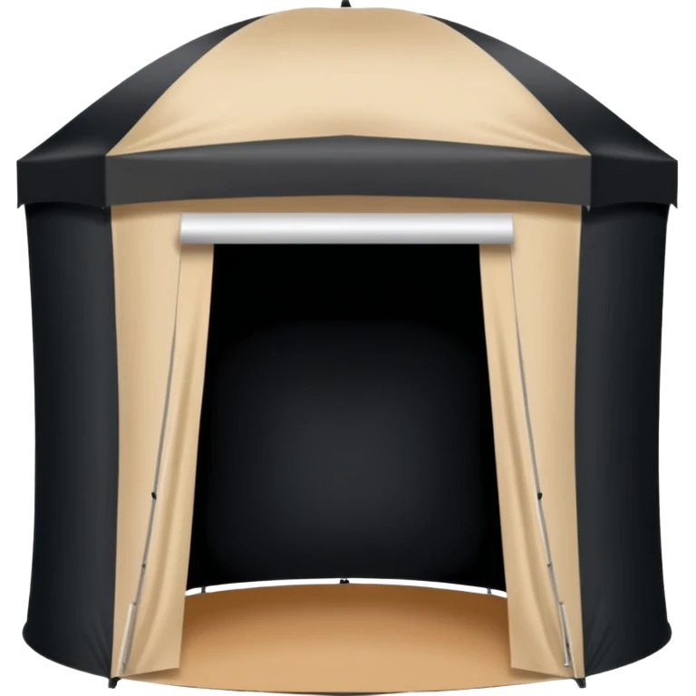 black spray tan tent emoji