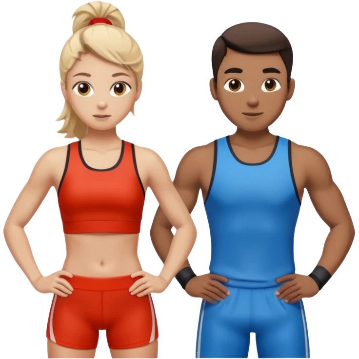 FEMALE MALE ATHLETE emoji